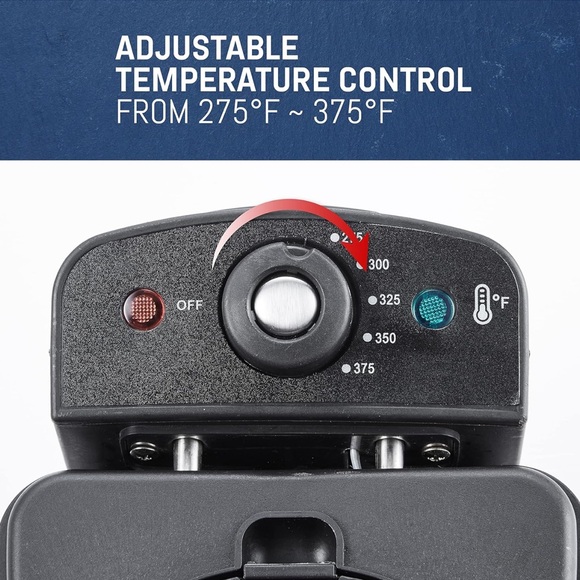 2QT. Stainless steel deep fryer with lid - Picture 5 of 16